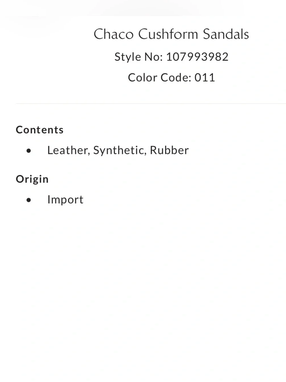 Chaco brand new